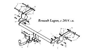 Фаркоп в Стерлитамаке Renault Logan, с 2014 г.в.jpg