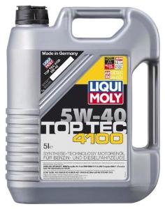 Моторные масла Liqui Moly для легковых автомобилей и лёгких грузовиков.  Top Tec 4100 5W-40 5.jpg